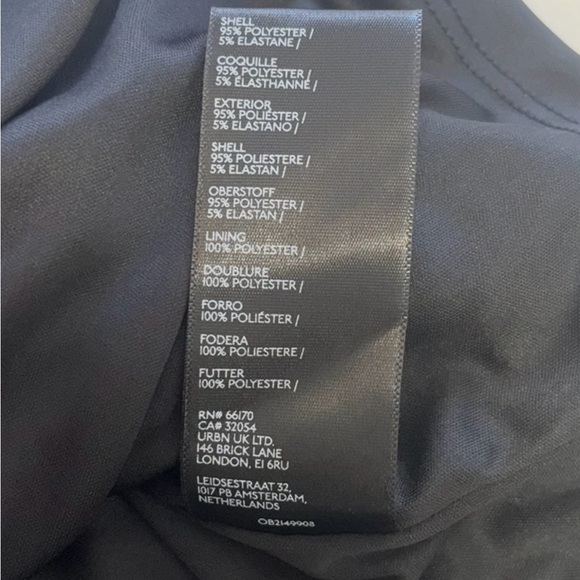 Silence + Noise Womens Black & Silver Sequins Fringe Strapless Mini Dress,Size L - Picture 9 of 14